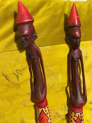 Pareja Tallas Madera Africanas