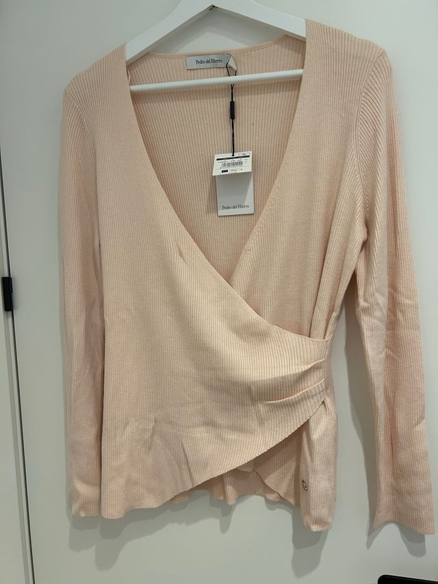 Camiseta canalé cruzada Pedro del Hierro