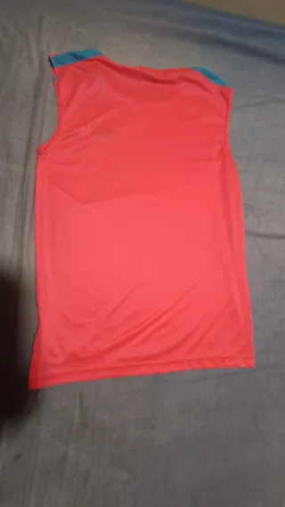 Camiseta tirantes Adidas rosa y turquesa
