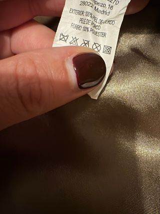 Falda de ante marrón