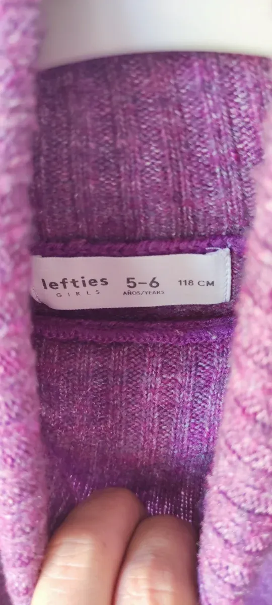 Vestido punto niña 5-6 años (118cm)