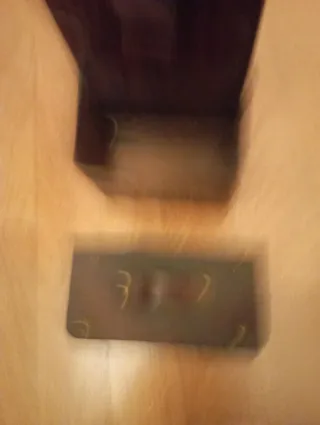 Portapipe vintage in legno e cuoio