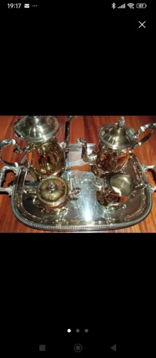 Juego de café de alpaca