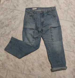 Jeans Cargo Zara Uomo Vintage Workwear