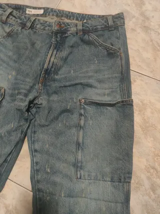 Jeans Cargo Zara Uomo Vintage Workwear