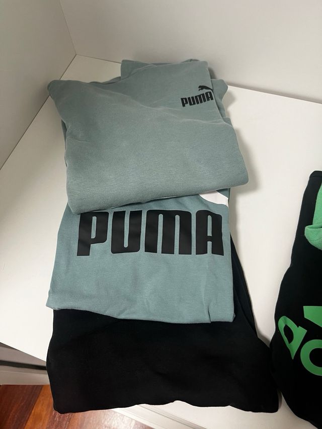 Lote Chándales Puma y Adidas Talla L. 12-14 años.