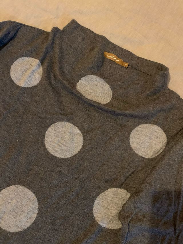 Maglia donna Conbipel pois grigio taglia M