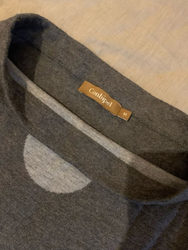 Maglia donna Conbipel pois grigio taglia M