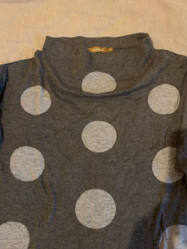 Maglia donna Conbipel pois grigio taglia M