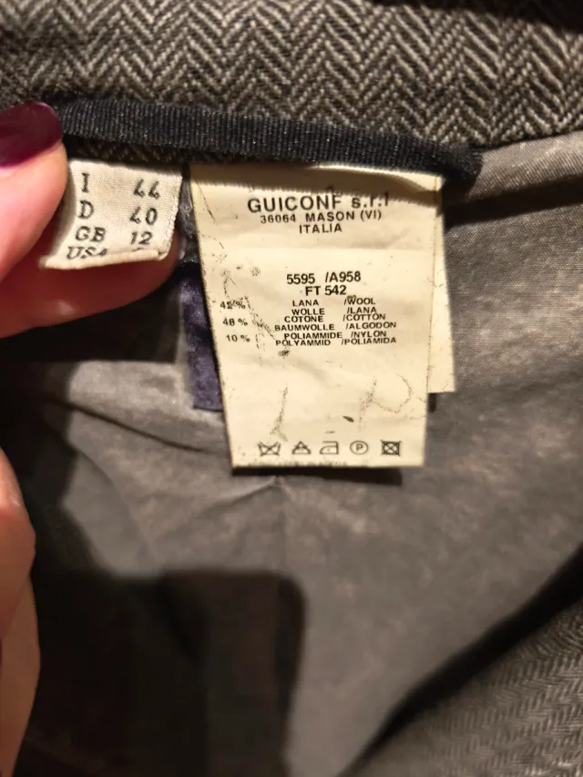 Giacca lana vintage tg 44 It.