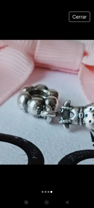 Pandora Charm Vestido Plata