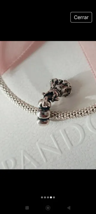 Pandora Charm Vestido Plata