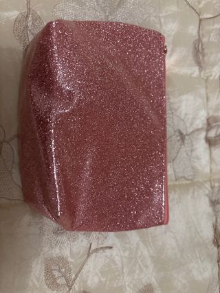 Pochette Bottega Verde Glitter Rosa