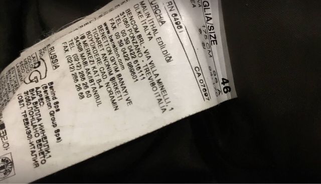 Chaqueta plumifera Benetton 