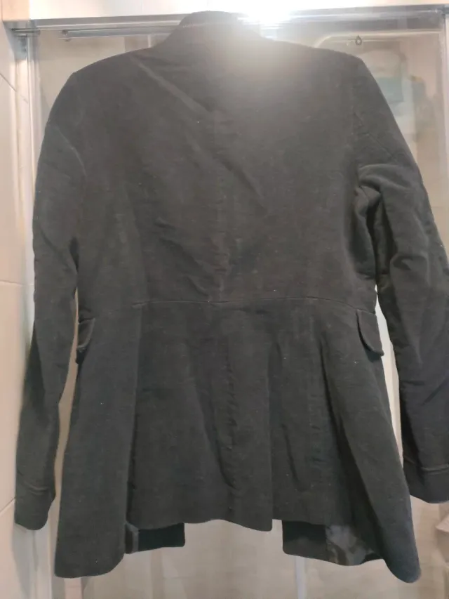 Chaqueta Zara militar negra talla S