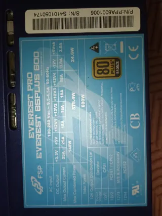 Fuente Alimentación OCZ Ordenador