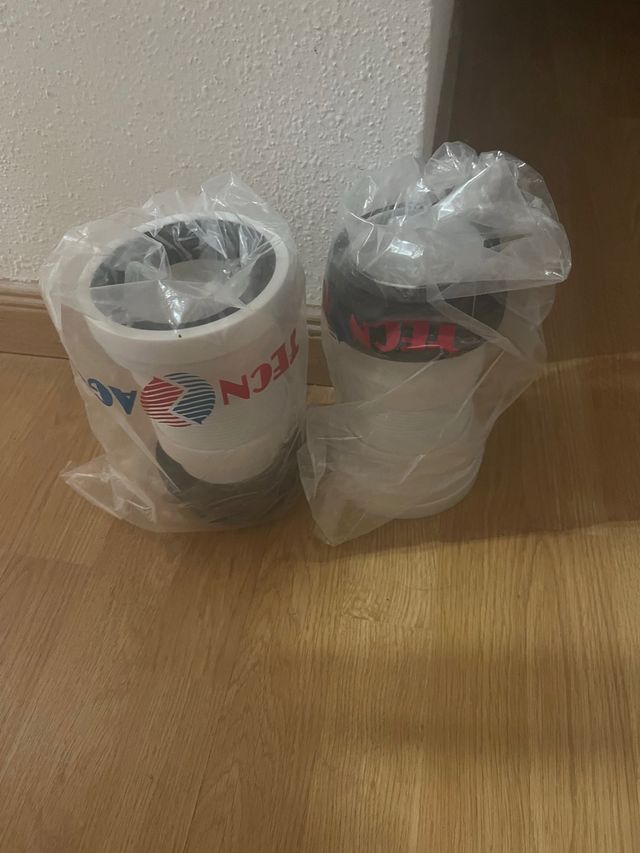 2 Manguitos Inodoro Extensibles Negro Blanco