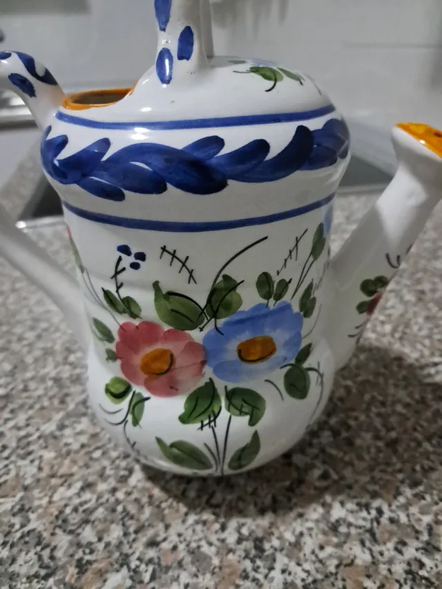 Annaffiatoio in ceramica Talavera fiori