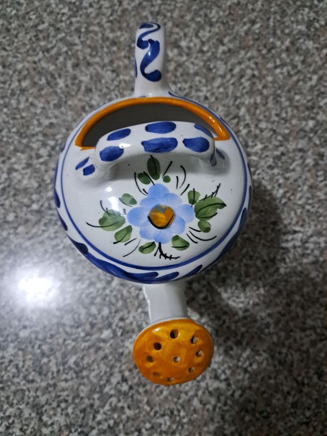 Annaffiatoio in ceramica Talavera fiori
