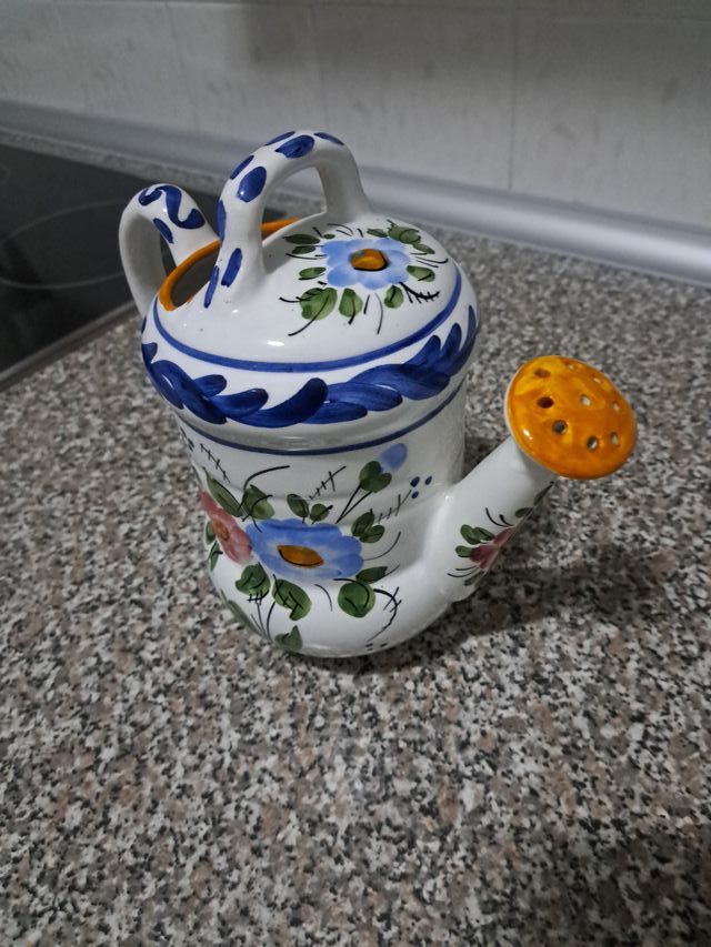 Annaffiatoio in ceramica Talavera fiori