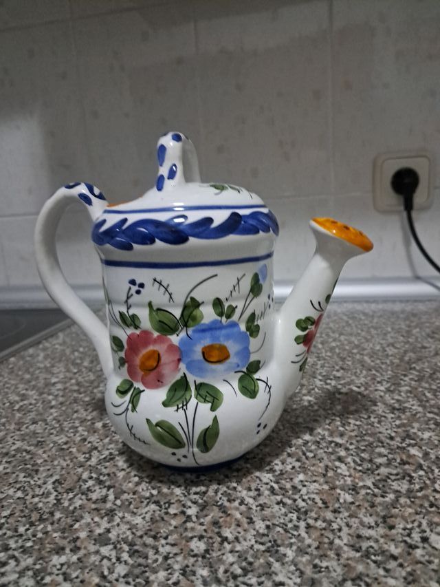 Annaffiatoio in ceramica Talavera fiori