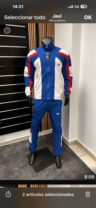 Chándal Adidas Azul, Rojo y Blanco
