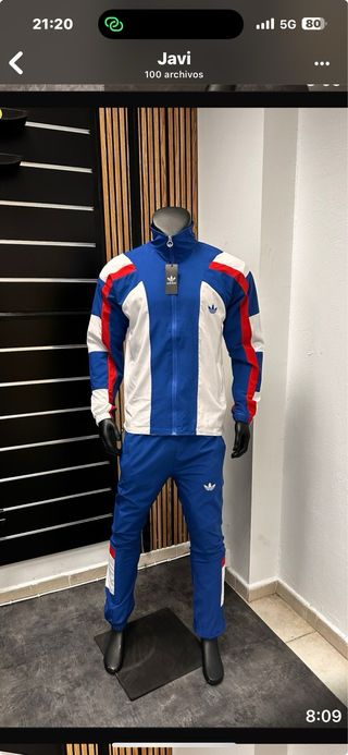 Chándal Adidas Azul, Rojo y Blanco