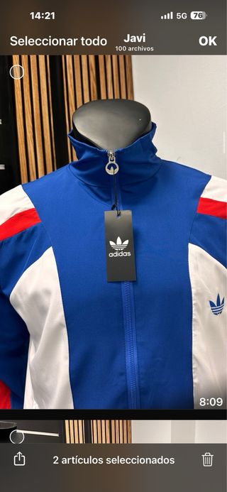 Chándal Adidas Azul, Rojo y Blanco