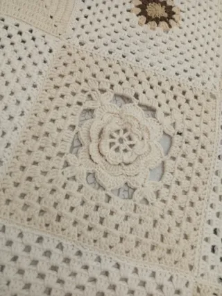 plaid scalda gambe uncinetto 108 cm