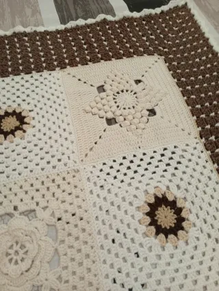 plaid scalda gambe uncinetto 108 cm