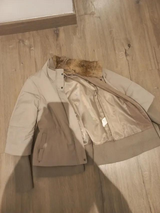 Chaqueta de invierno beige