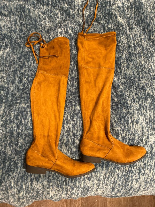 Botas altas mujer color marrón