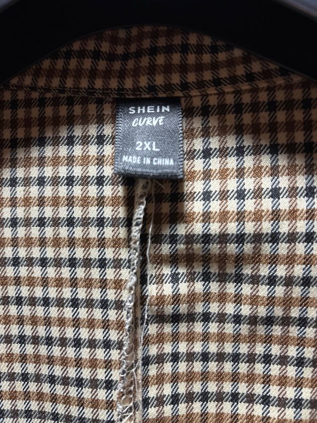 Blazer donna quadretti beige/marrone