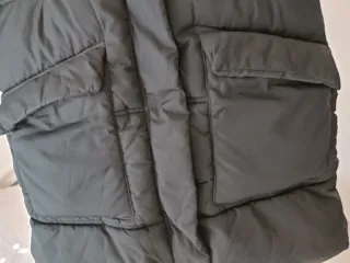 Anorak larga  capucha negra