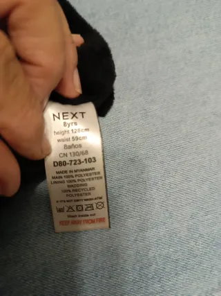 Anorak larga  capucha negra