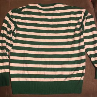 Jersey COMODA rayas verde y rojo corazón Talla M