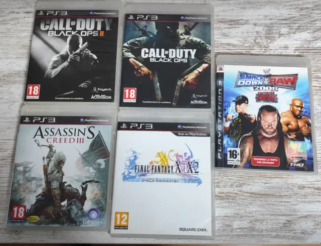 Lote 5 Juegos PS3: Call of Duty, Assassin's Creed,