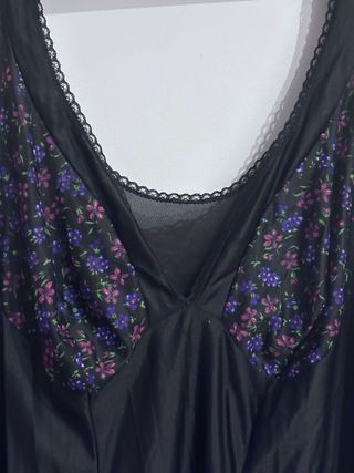 Combinazione vintage nera floreale 48