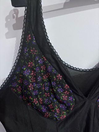 Combinazione vintage nera floreale 48