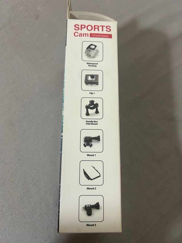 Cámara Deportiva Full HD 1080p Rosa