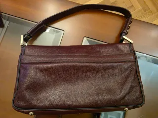 Bolso Piel Roberto Verino Morado Dorado
