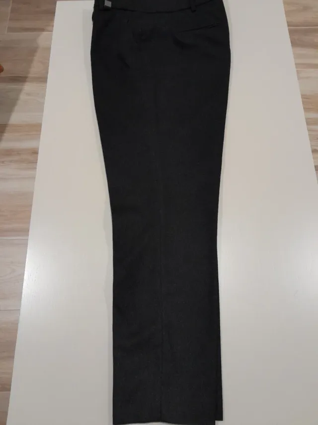 Pantalón grigio scuro in punto Roma