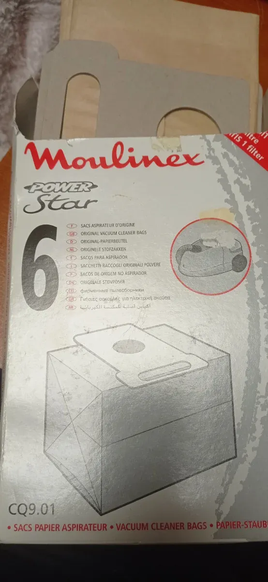 Bolsas aspiradora Moulinex Power Star (6 uds)
