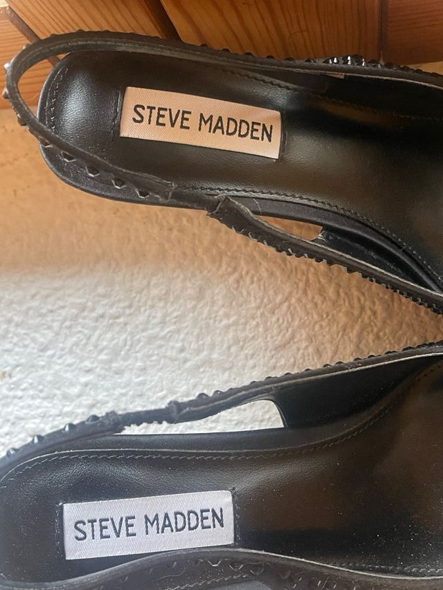 Zapatos Steve Madden negros pedrería