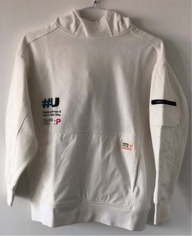 Felpa Bianca Zara con Stampa