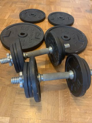 Kit de pesas y discos 10kg