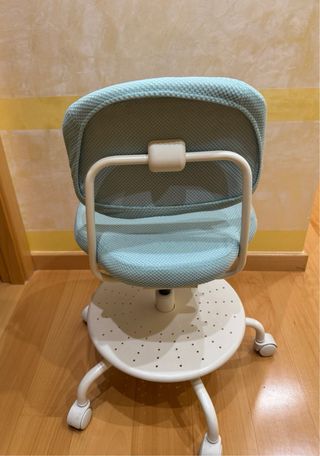Silla de oficina infantil turquesa