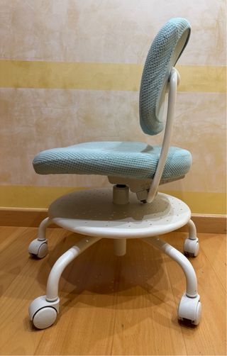 Silla de oficina infantil turquesa