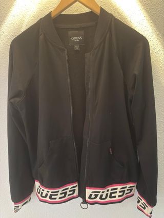 Giubbotto Guess Vintage Nero e Rosa