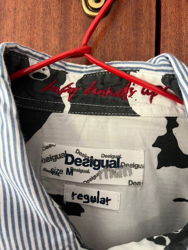 Camisa Desigual Rayas Flores Talla M